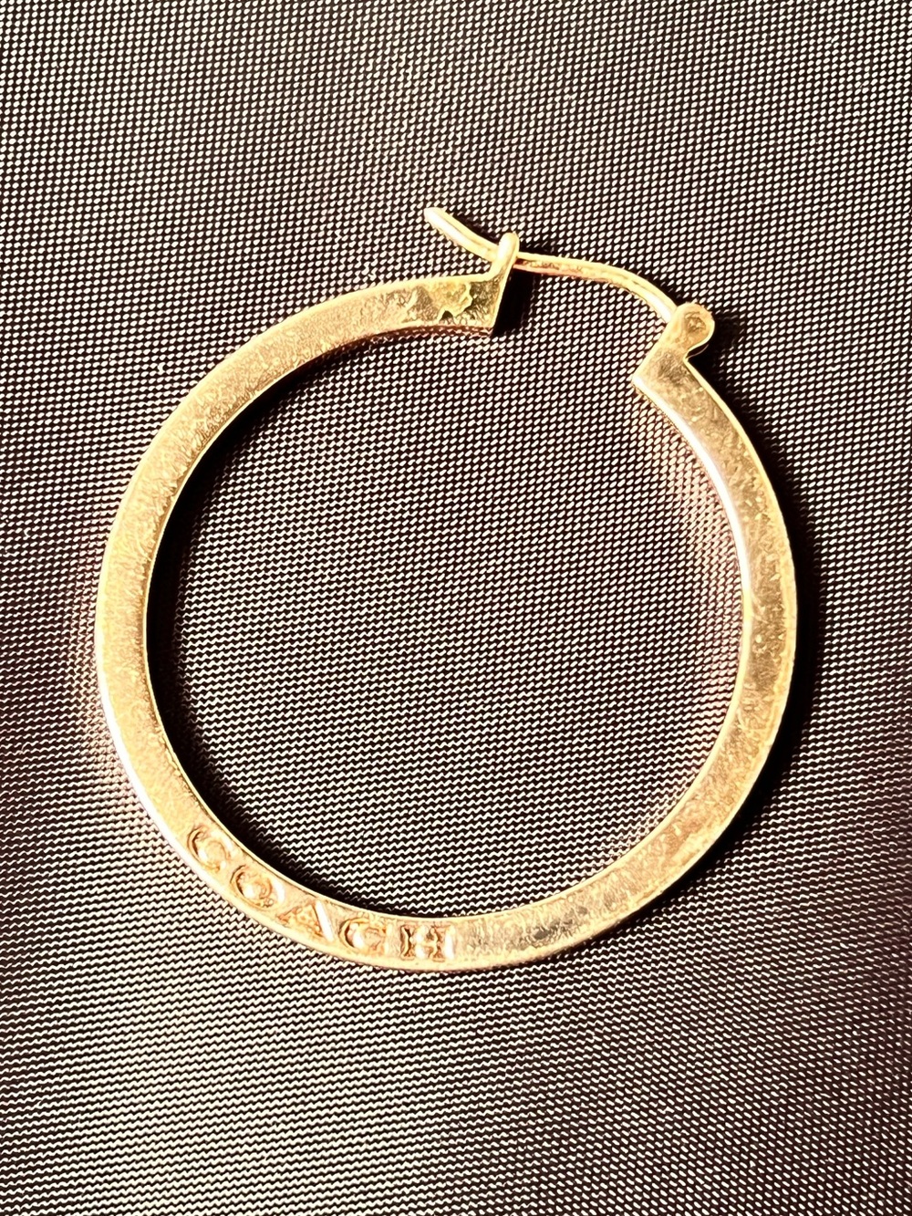 Coach F73022 Rose Gold Plated Metal Single Hoop Earring Replacement - Picture 2 of 6